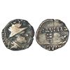 Image 1 : Ancient World: Graeco-Baktrian Kingdom - silver obol of Eukratides I, BN serie 9B, 0.57g.