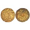 Image 1 : Medieval India: Kakatiyas of Warangal - gold punch-marked heavy gadyana, 5.64g, Height: 48.26mm