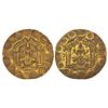 Image 1 : Medieval India: Kakatiyas of Warangal - gold punch-marked double gadyana, 9.77g, Height: 64.75mm