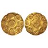 Image 1 : Medieval India: Nolambas of Nolambavadi, Nanni Nolamba, gold punch-marked gadyana, 3.73g