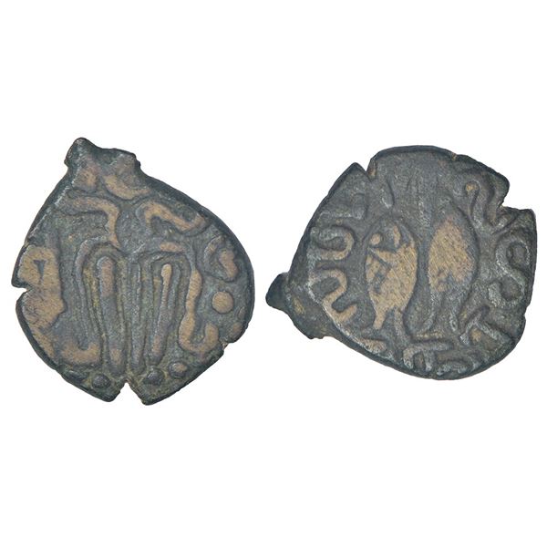 Medieval India Pandyas of Madurai copper coin of Jatavarman Sundara
