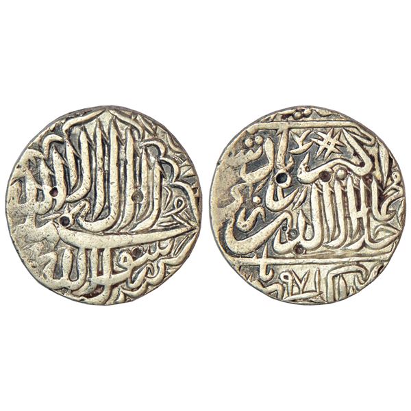 Mughals: Akbar (1556-1605 AD), silver rupee, Akbarpur Tanda mint, AH 971, KM 80.3, 11.27g.