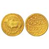 Image 1 : Mughals: Jahangir, gold zodiacal mohur, Agra mint, 'Taurus' sign, AH1028/RY14, KM 180.4, 10.71g.
