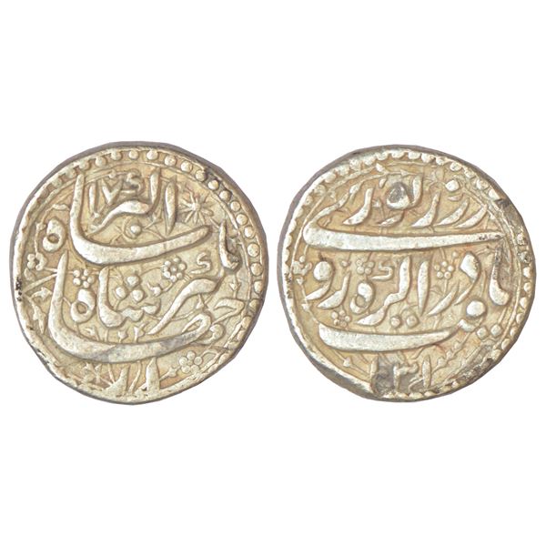 Mughals: Jahangir, silver rupee, Agra mint, Yaft couplet, AH 1031/RY 17, KM 149.1, 11.31g
