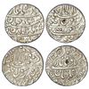 Image 1 : Mughals: Shah Jahan (1628-1658 AD), silver rupee (2), Surat mint, (2 different types)