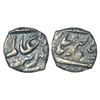 Image 1 : Mughals: Aurangzeb, silver 1/8th rupee, Baldat-i Fakhira Burhanpur mint, 1.25g.
