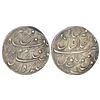 Image 1 : Mughals: Farrukhsiyar, silver rupee, Shahjahanabad, AH 1130/RY 6, KM 377.55, broad flan 25.80mm