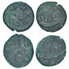 Image 1 : Independent Kingdoms: Nawabs of Arcot/Kadapa? - two copper cash, AH1189 and AH1190,