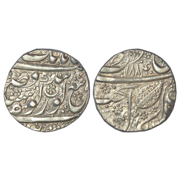 Independent Kingdoms: Sikh Empire, silver rupee, Amritsar, 'Nanak Shahi' couplet, frozen VS 1884