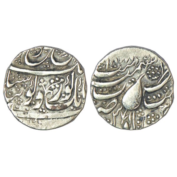 Independent Kingdoms: Sikh Empire, Governor Diwan Moti Ram, silver rupee, Kashmir, VS 1878, 10.96g.