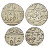 Image 1 : Independent Kingdoms: Nawab of Surat, silver rupee and ½ rupee, Surat mint, Shah Alam II, RY 34