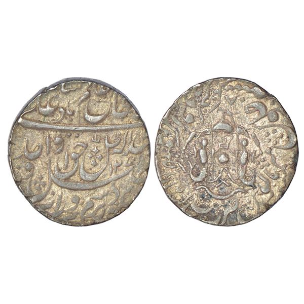 Princely States: Awadh, Wajid Ali Shah, silver rupee, Lakhnau mint, AH 1270/RY 8, 11.14g.