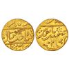Image 1 : Princely States: Gwalior, Jayaji Rao, gold mohur, Lashkar, Shahjahanabad, AH 1135/RY 2, 10.78g