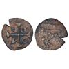 Image 1 : Portuguese India: D. Joao V (1706-1750 AD), Diu, copper 1/16 atia, 1750 AD, 0.63g.