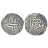 Image 1 : Portuguese India: D. Jose I, Bacaim, silver rupia (600 reis), AD 17(5)9, KM 5, 11.67g.