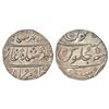 Image 1 : Bombay Presidency, Mumbai, Mughal style, silver rupee, AH 113x/RY 5, broad flan, 26.15mm, 11.51g.