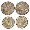 Image 1 : Bombay Presidency, Malabar Coast, silver 1/5 rupee (2), Tellichery mint. (2 coins)