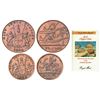 Madras Presidency, Soho mint, copper 10 and 20 cash, AD 1808.