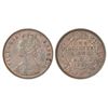 Image 1 : British India, Victoria Empress, copper ¼ anna, AD 1898, Calcutta mint, PR 631; GK 857, 6.65g.