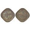 British India, George VI, nickel-brass, 2 annas, 1943, Calcutta mint, unlisted in major references.