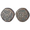 Image 1 : Foreign: Ceylon, Dutch occupation, copper 2 stuiver, Galle mint, AD 1783, KM 30, 27.13g.
