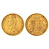 Image 1 : Foreign: Great Britain, Victoria (1837-1901 AD), gold ½ sovereign, AD 1892, KM 766, 3.96g.