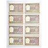 Image 1 : Paper Money: 1 rupee, full packet of 100 notes (8), 1974, signed by M.G. Kaul, inset F, (8 packets)