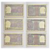 Image 1 : Paper Money: 1 rupee, full packet of 100 notes (3), 1975, signed by M.G. Kaul, inset G, (3 packets)