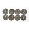Image 2 : Large Lot: A group of 8 Kushan Kanishka copper quarter unit, includes various types. (8 coins)