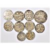 Image 1 : Large Lot: A group of 10 silver coins,includes Bhopal, Balwantnagar, Burhanpur, Bundi, Bikanir, etc.