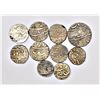 Image 2 : Large Lot: A group of 10 silver coins,includes Bhopal, Balwantnagar, Burhanpur, Bundi, Bikanir, etc.