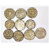 Image 2 : Large Lot: A group of 10 Gwalior silver rupee, includes various rulers and types. (10 coins)