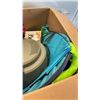 Image 2 : BOX OF PET ITEMS - GROOMING KIT, FAN, WIRELESS PET CONTAINMENT SYSTEM, WEDGE HAIR REMOVER