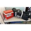 Image 1 : BAG OF CAMPING GEAR SLEEPING BAG,  BLANKET, FOLDING CHAIR, COOLER AND MORE