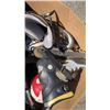 Image 3 : BOX OF SPORTS ITEMS, RACKET, BALLS, ROLLER BLADES, MONITOR AND PS3 CONSOLE