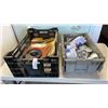 Image 1 : TRAY AND BIN OF SANDPAPER AND LIGHTBULBS
