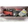 Image 8 : TEMRO 20 BATTERY CHARGER, TOOLBOX WITH CONTENTS, TOTE OF JACKS AND JUMP CABLES