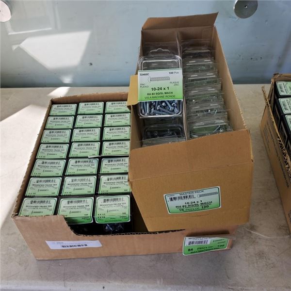 LOT OF NEW MODIFIED TRUSS SCREWS AND MACHINE BOLTS