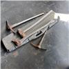 Image 1 : LOT OF SLEDGE HAMMER PICK AXES AND DRYWALL CASE