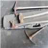 Image 2 : LOT OF SLEDGE HAMMER PICK AXES AND DRYWALL CASE