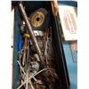 Image 8 : CATALYTIC HEATER, TOOLBOX WITH CONTENTS AND METAL TIN