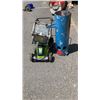 Image 1 : SUREFLAME PROPANE JOBSITE HEATER, GREENWORKS ELECTRIC LAWNMOWER AND BOSCH JOBSITE RADIO