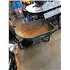 Image 2 : METAL YARDWORKS WHEEL BARROW WITH FOLDING WORKMATE