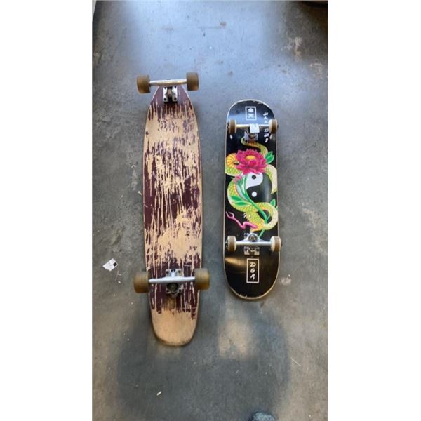 LONGBOARD AND SKATEBOARD