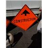 Image 3 : BACKPACK SPRAYER, 2 CONSTRUCTION SIGNS AND PULL OUT VEHICLE TRUNK COVER
