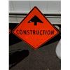 Image 4 : BACKPACK SPRAYER, 2 CONSTRUCTION SIGNS AND PULL OUT VEHICLE TRUNK COVER