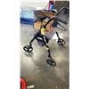 Image 2 : MEDLINE FOLDINE WALKER AND BOX OF CASTER, LIGHTS AND RUBBER HANDLES