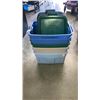 Image 1 : 5 TOTES WITH LIDS