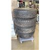 Image 1 : SET OF 4 BRIDGESTONE DUELER P255/70R17 INCH TIRES ON 6 BOLT FORD RIMS