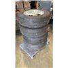 Image 1 : SET OF 4 THUNDERER 215/65R16 INCH TIRES ON 5 BOLT DODGE RAM RIMS
